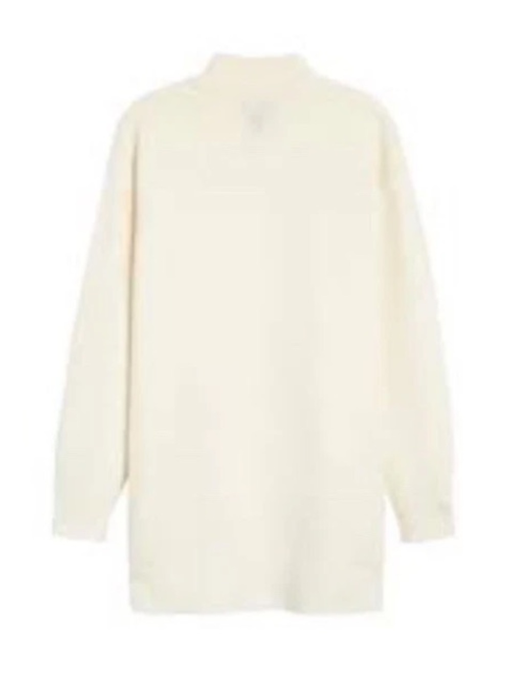 Nordstrom Halogen M Cashmere Mock Pullover Ivory Sweater Cozy Winter Luxe Knit.